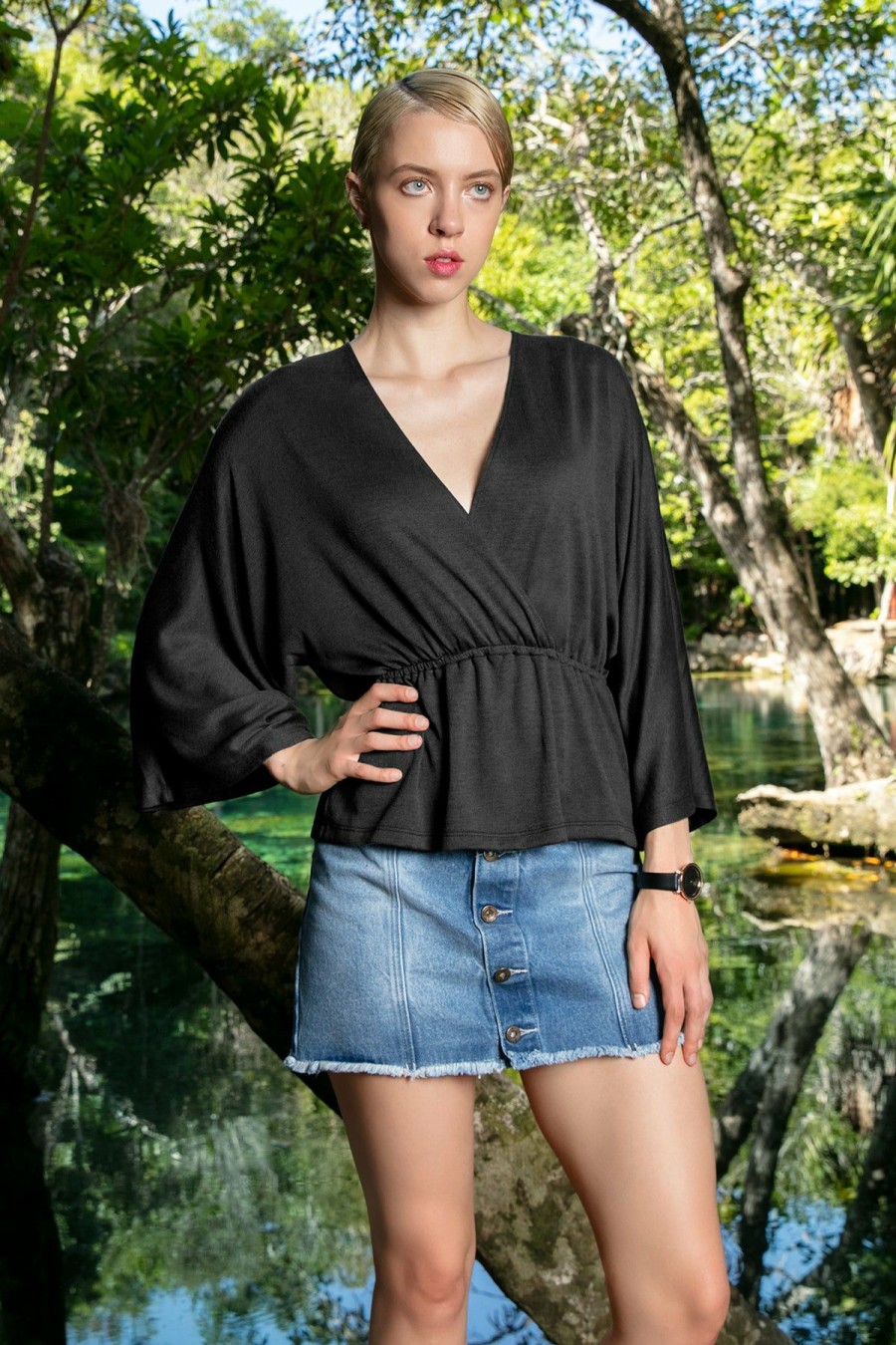 Mujer André Badi  | Blusa Azami Negro